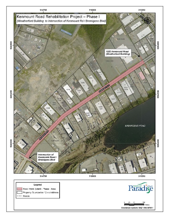 Kenmount Road Rehabilitation Phase I Road Work